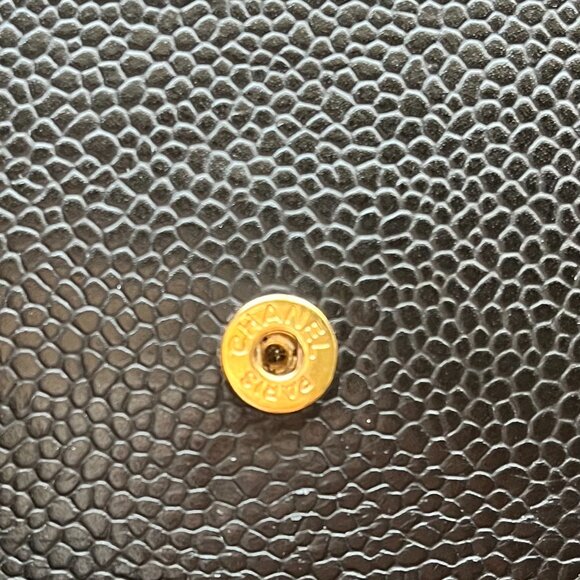 Chanel Black Caviar CC Logo Timeless Wallet on Chain WOC - Picture 12 of 16